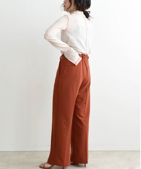 【AUTUMN SALE】LHELBIE(レルビエ)2WAYヘムハイウエストパンツ　51310A-2
