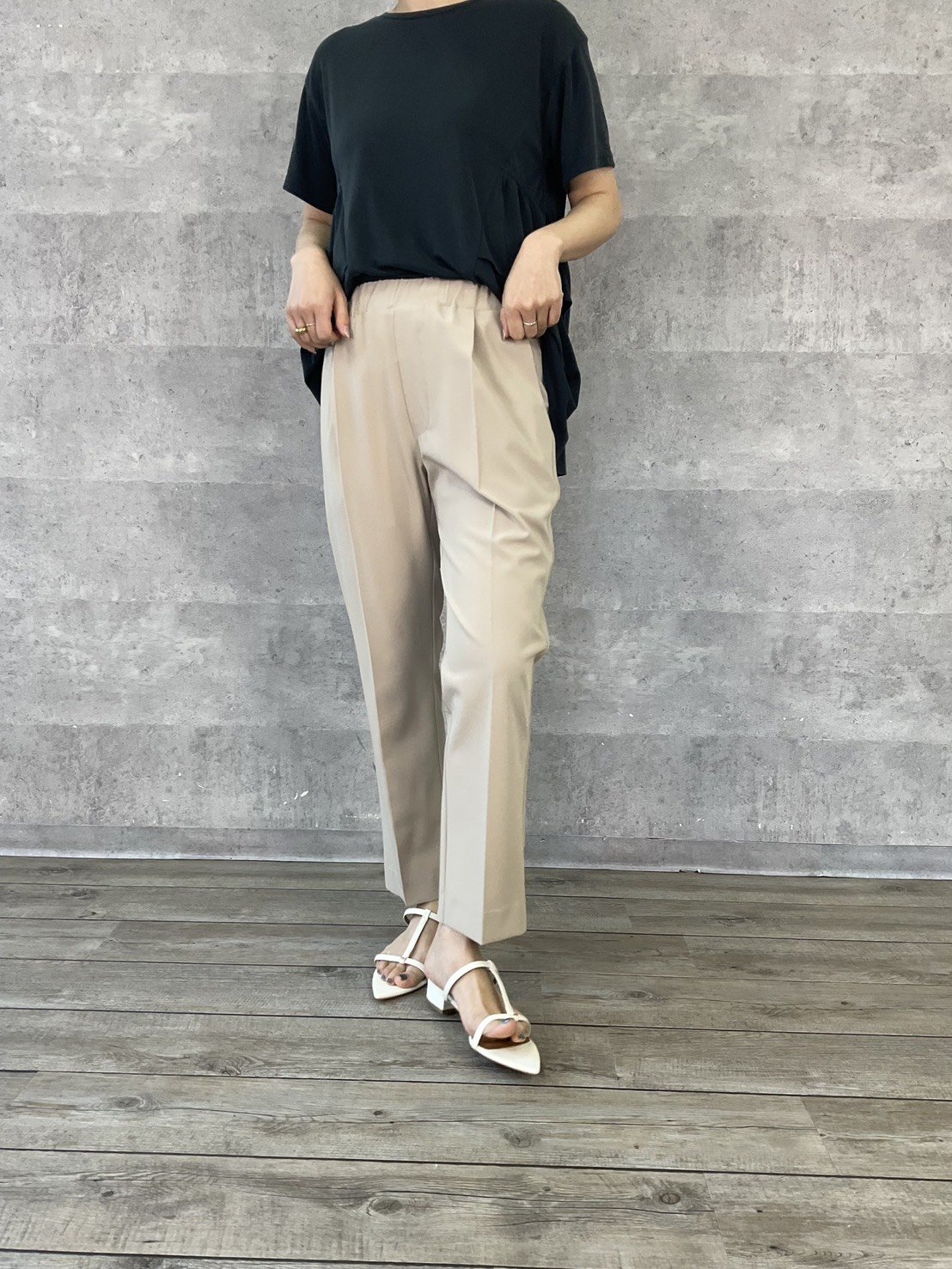 Anna Kerry アンナケリー 八分丈ストレートパンツ 56262601 2026NEW