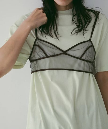 anuke アンヌーク　Bicolor Tulle Bratop　62610406