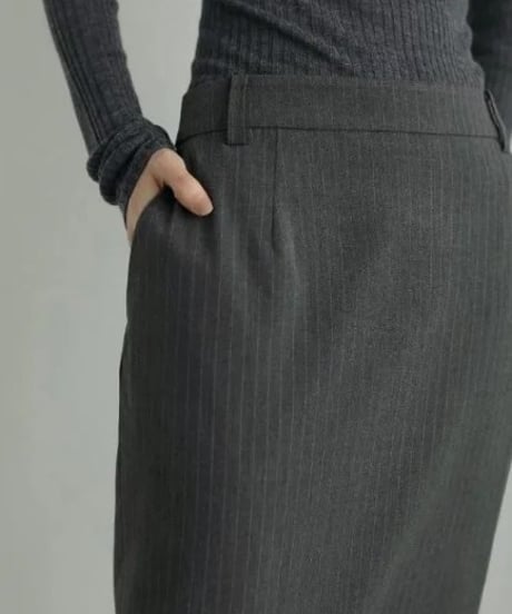 anuke (アンヌーク） Heather Stretch Middleskirt 62520801　ロングマキシスカート