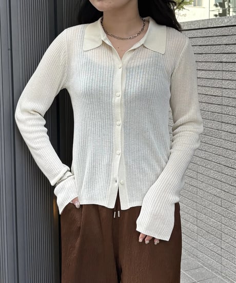 &g'aime  アンジェム　シアーラメポロニット　SHEER LUREX POLO KNIT 98610-67002 2026NEWARIIVAL