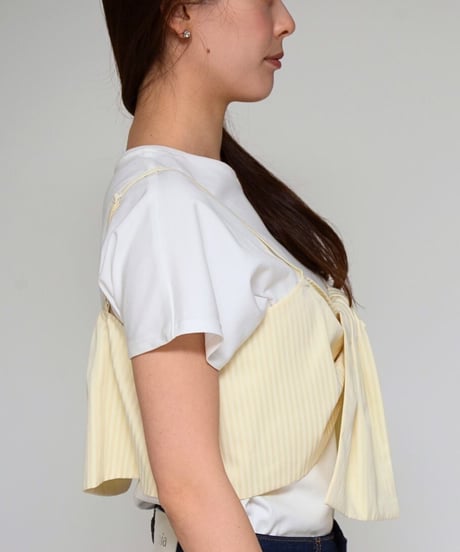 Praia　プライア 【トレンドをパッと完結】 ビスチェ＋Tシャツ・セット ‐ LEO-2629 (2026NEWARIIVAL)