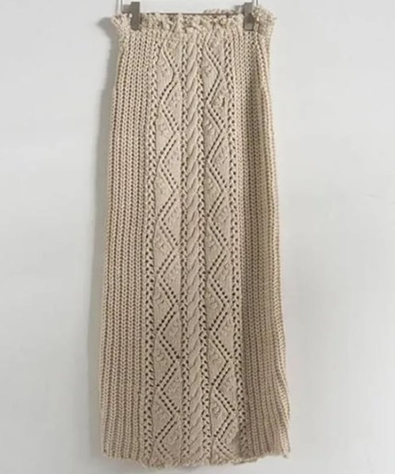 anuke cable knit skirt