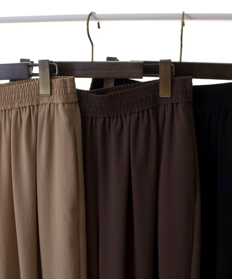 Cafune　カフネ　mat stretch georgette wide easy pants　マットストレッチジョーゼットワイドイージーパンツ　535620