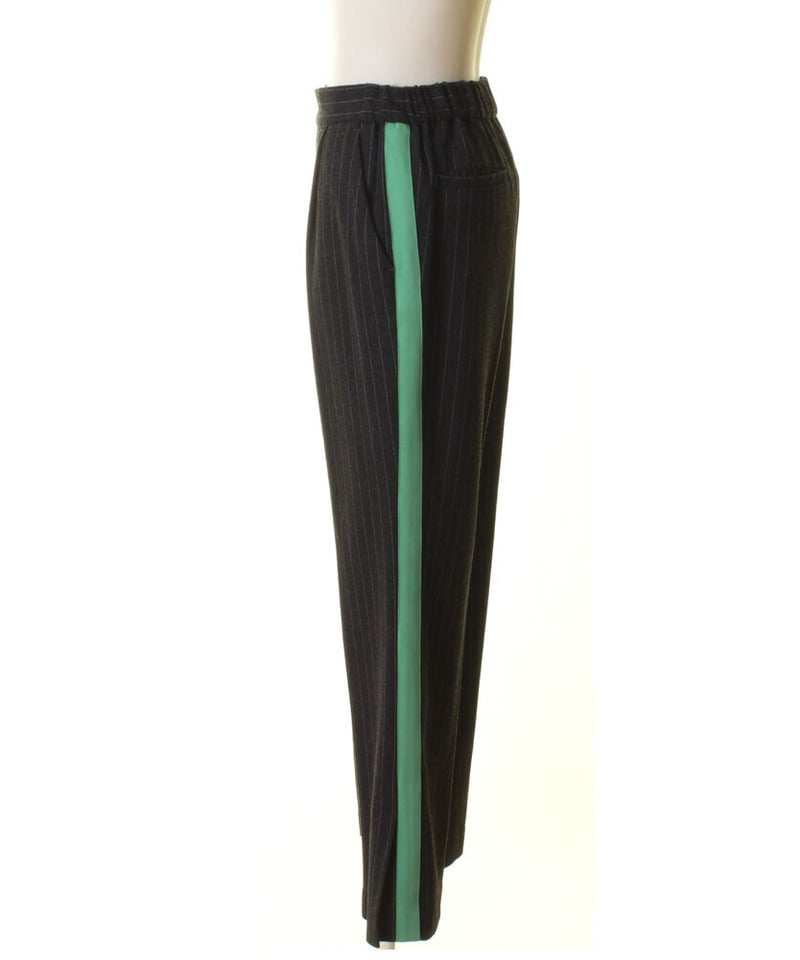 Dignite collier ディニテコリ ウール混サイドラインストライプパンツ