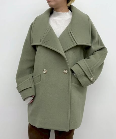 CYNICAL シニカル シャルムショートビーバー ウールPコート　652-94018 2026予約　10月下旬発送