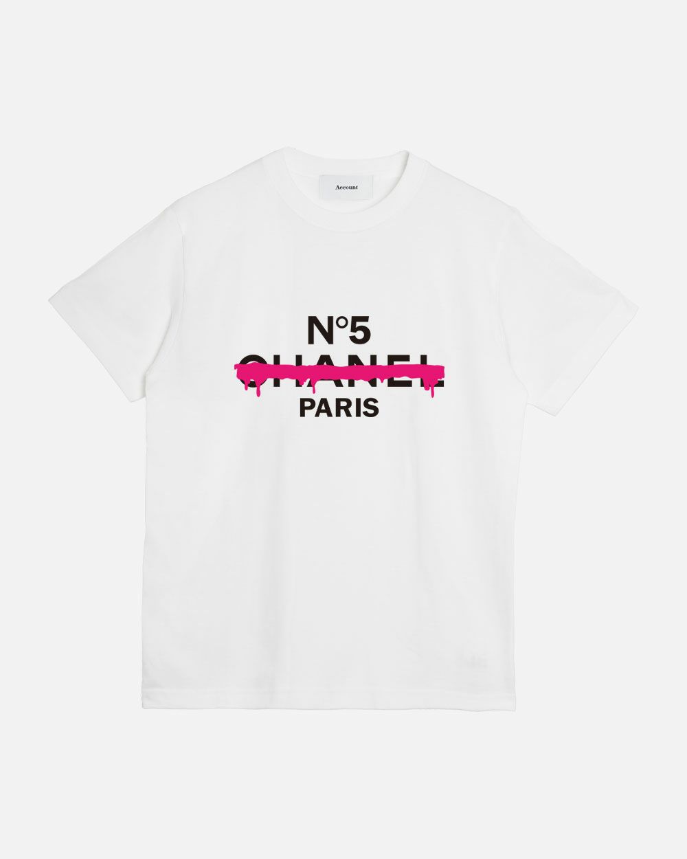 MICALLE MICALLE アカウント　ラバー　Tシャツ 新品　ホワイト MICALLE MICALLE アカウント ラバー Tシャツ 新品 ホワイト