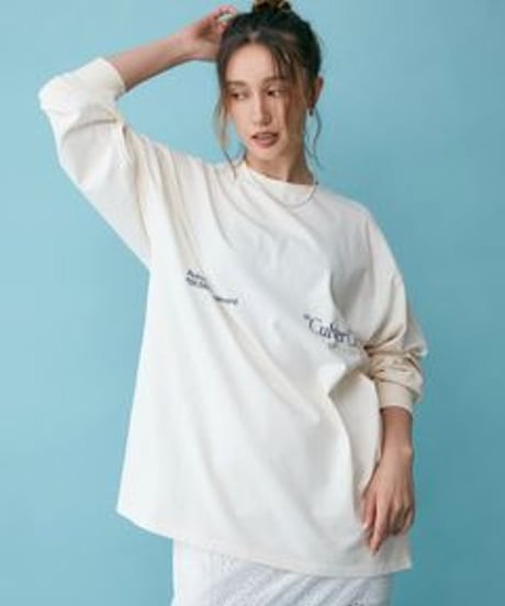 Ungrid (アングリッド) ヴィンテージウォッシュロゴロングスリーブTee 1125127131