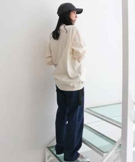 Ungrid (アングリッド) ヴィンテージウォッシュロゴロングスリーブTee 1125127131