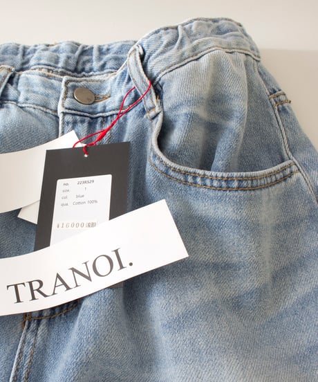 TRANOI.　トラノイ　カーブデニムパンツ　223R529　2025新作