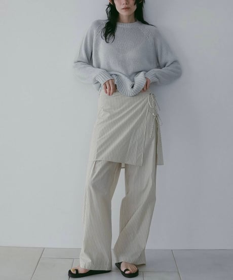 anuke アンヌーク　Stripe Layered Pants　62610701　本州送料無料