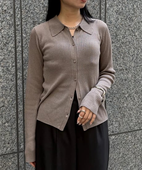 &g'aime  アンジェム　シアーラメポロニット　SHEER LUREX POLO KNIT 98610-67002 2026NEWARIIVAL