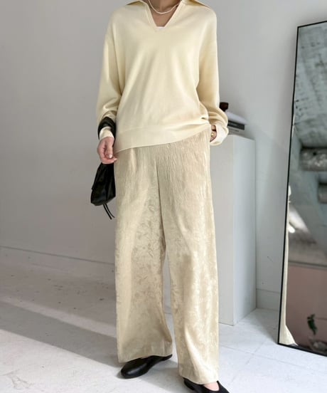 cafune カフネ PASSIONE パシオーネ ROBE　ローブ　waffle knit skipper pullover　615935　2026NEWARIIVAL