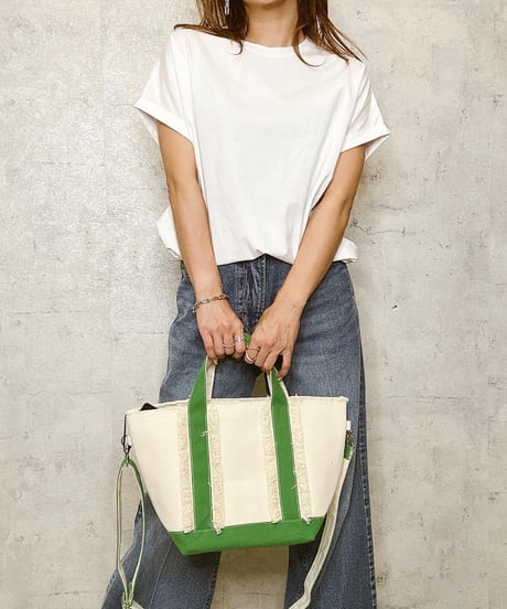 BONBON ボンボン　フリンジキャンバストートバッグ2911-1921