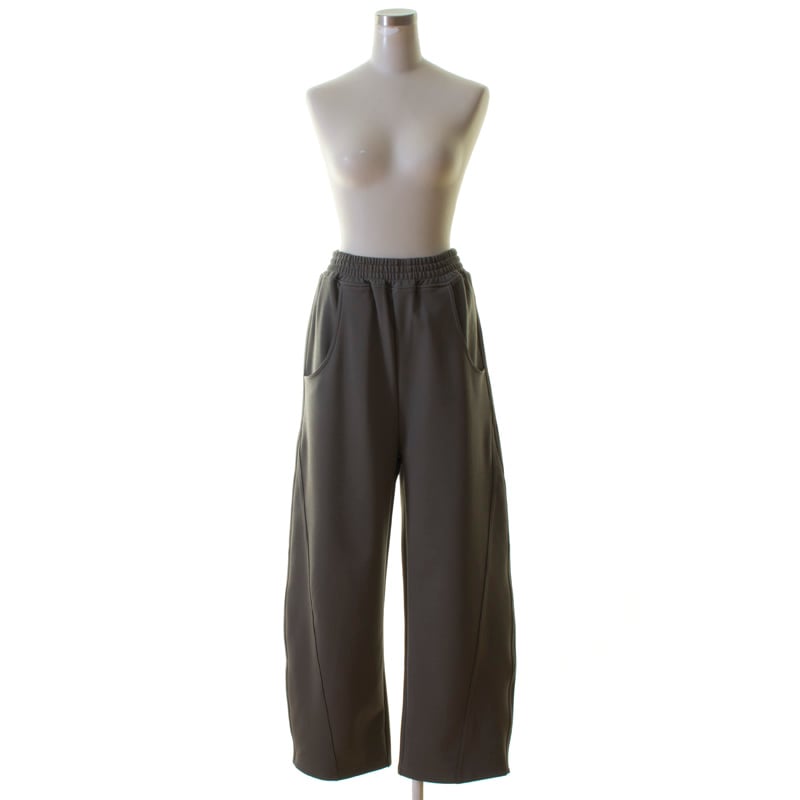 Dignite collier ディニテコリエ 裏起毛カットカーブパンツ カット裏