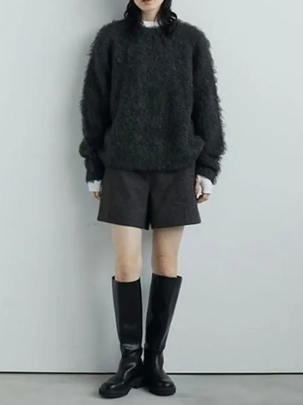 anuke (アンヌーク） Herringbone Short Pants 62520728