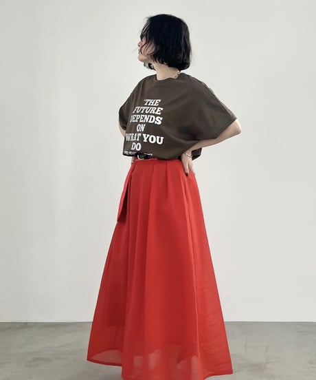 minkchair　ミンクチェアー　FOSI. フォーシ 2WAYロゴプリントTシャツ　F3310 (2026NEWARIIVAL)