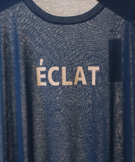 E’CLATロゴフレンチ袖サマーニット　2025新作
