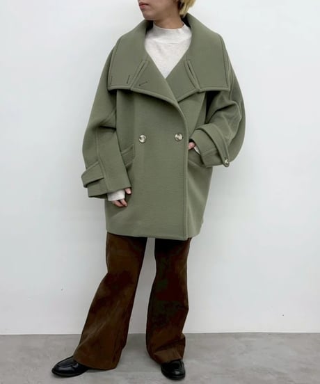 CYNICAL シニカル シャルムショートビーバー ウールPコート　652-94018 2026予約　10月下旬発送