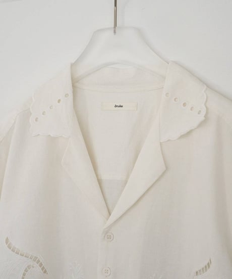 anuke アンヌーク　Cutwork Opencollar Shirts　62610418