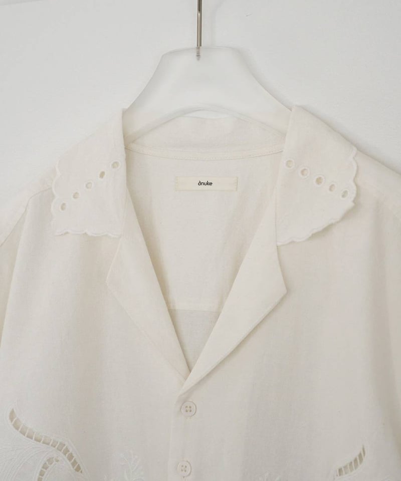 anuke アンヌーク Cutwork Opencollar Shirts 62610418