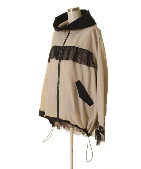 RISLEY　リズレー　強撥水レースフリルマウンテンパーカー  (1740558)(R2301-JK422)　2023年春夏物