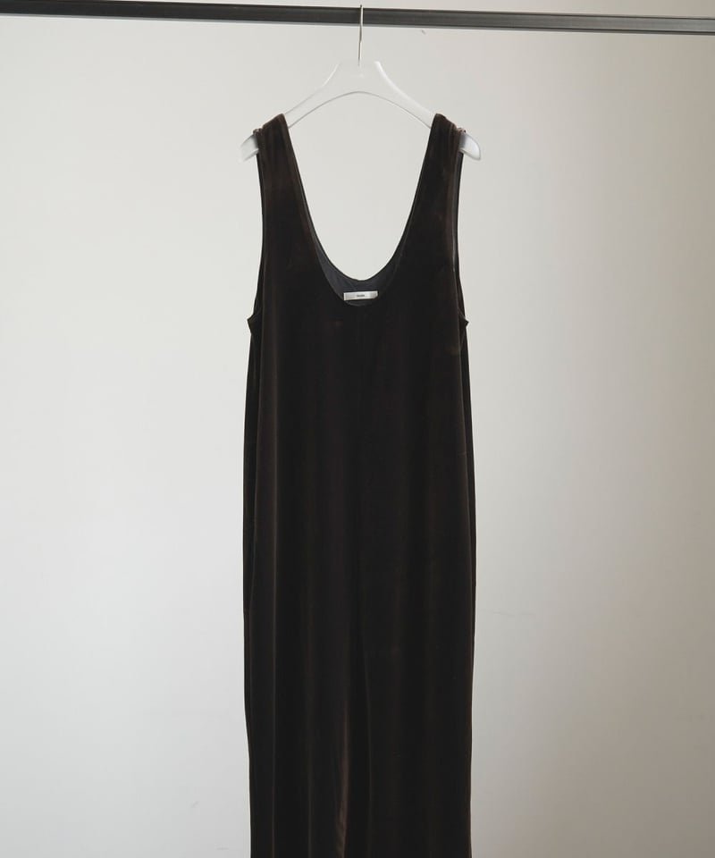 anuke アンヌーク Velour Uneck Onepiece 62520314 | De