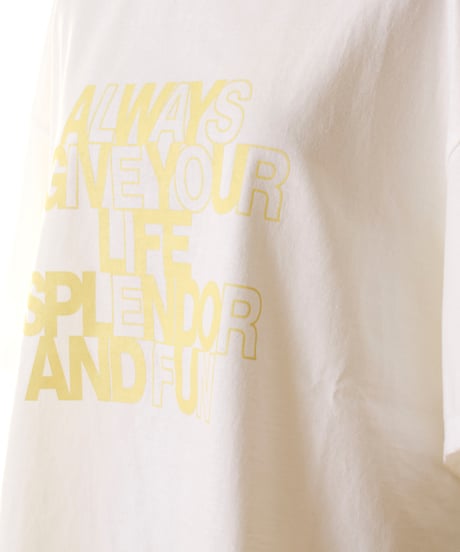cafune カフネ 英字プリント柄Tシャツ　525943　2025春夏物新作 再入荷