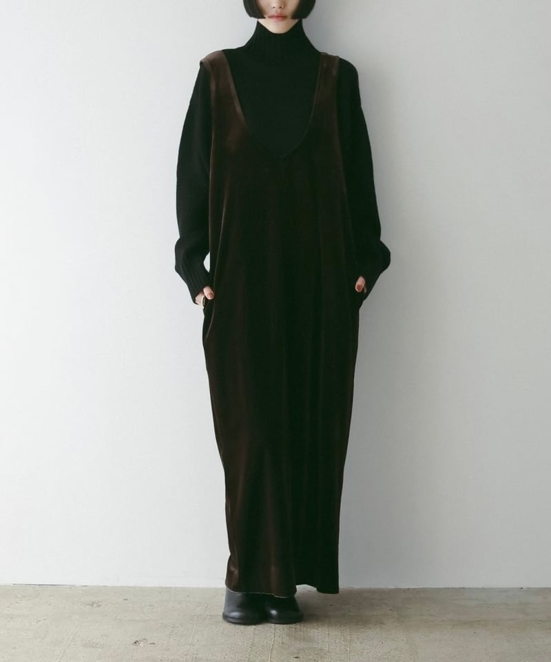 【本日限定値下げ】anuke Velour Uneck Onepiece Velour Uneck Onepiece（ワンピース）｜anuke（アンヌーク）の
