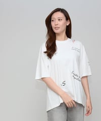Praia　プライア 【360度こなれる】 マルチグラフィック・フレアTシャツ - LEO-2674 (2026NEWARIIVAL)