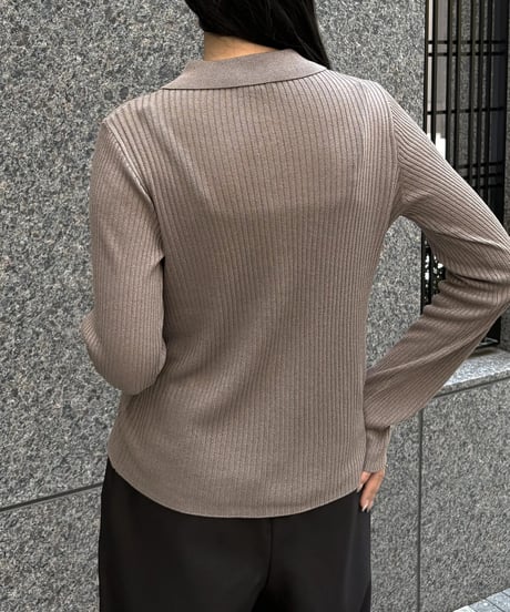 &g'aime  アンジェム　シアーラメポロニット　SHEER LUREX POLO KNIT 98610-67002 2026NEWARIIVAL