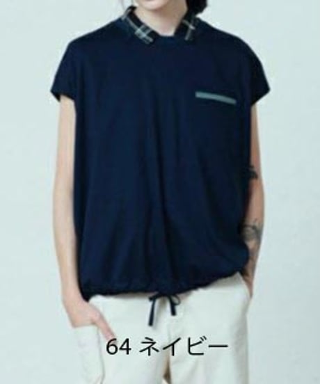Garance et Vio Lette ギャランスエトヴィオレット  ノースリーブポッケTEE 24165-1294A