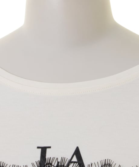 Praia　プライア 5分袖レースプリントTシャツ　LEI2566B (2026NEWARIIVAL)