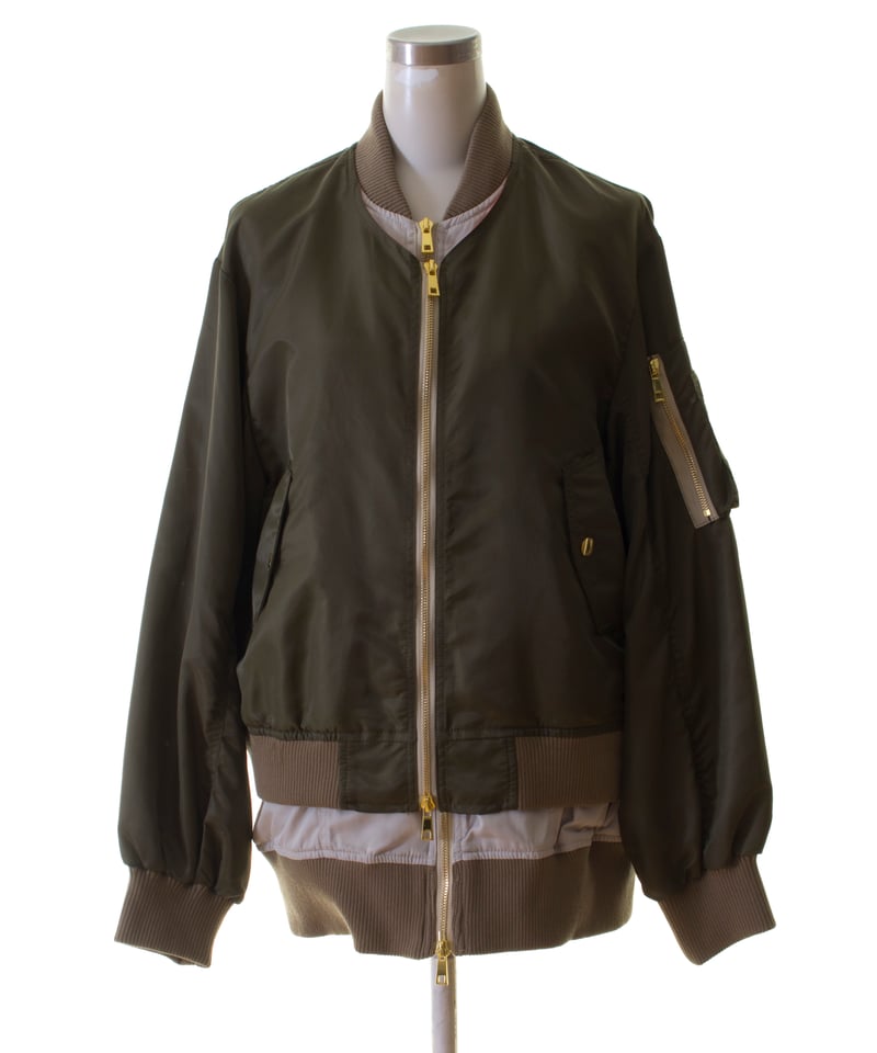 【美品】リズレー　RISLEY ブルゾン ミリタリー　ジャケット　MA-1 Risley ma1 ma-1 Risley/リズレー/肩掛ケMA-1 レディース