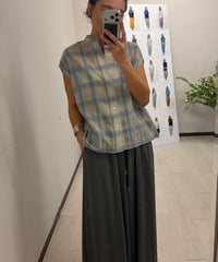 MARIED'OR マリードール　綿混シアーチェックフレンチシャツ　14134