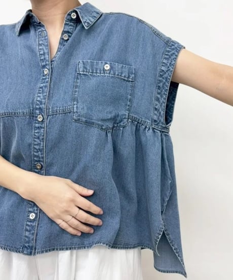 CYNICAL シニカル セルロースデニムフレンチシャツ 612-95085 2026NEWARIIVAL