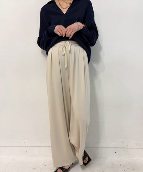 cafune カフネ PASSIONE パシオーネ ROBE　ローブ レーヨンポンチイージーパンツ　rayon ponte easy pants 615616 2026NEWARIIVAL