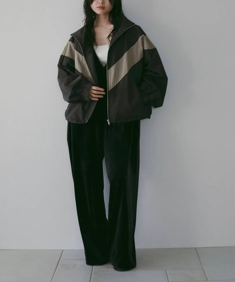 anuke アンヌーク　Velour Vneck Combinaison　62610313