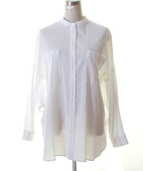 PASSIONE パシオーネ ROBE　ローブバンドカラーワイド幅コットンブラウス 616959 2026NEWARIIVAL