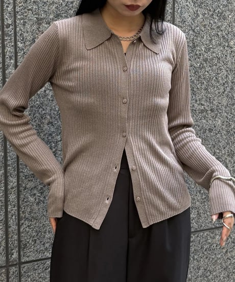 &g'aime  アンジェム　シアーラメポロニット　SHEER LUREX POLO KNIT 98610-67002 2026NEWARIIVAL