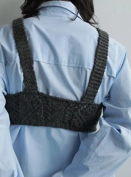 anuke (アンヌーク） Cable Knit Bustier ビスチェ 10月中旬～ 発送