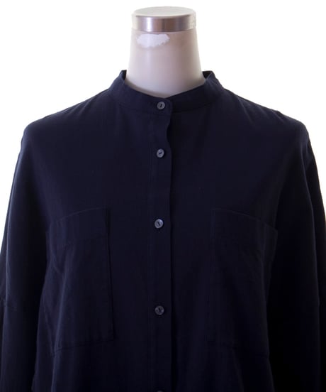 PASSIONE パシオーネ ROBE　ローブバンドカラーワイド幅コットンブラウス 616959 2026NEWARIIVAL