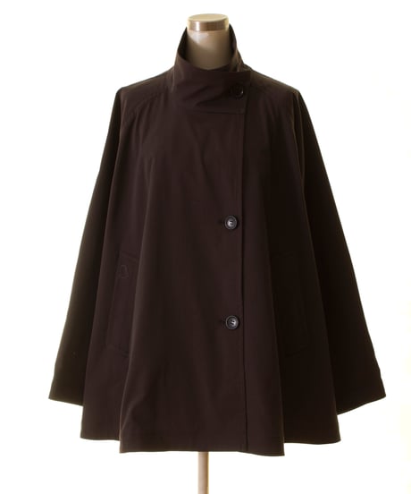 Cafune　カフネ Back flare stand jacket トレンチミドル丈ジャケット435415