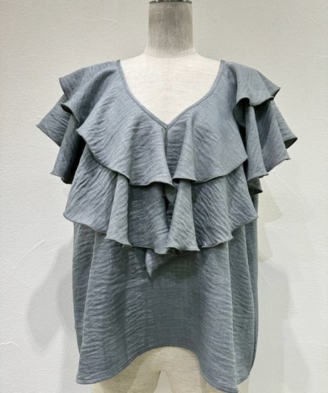 CYAN TOKYO　シアン トウキョウ　レイヤーフリルフレンチTOPS 601481
