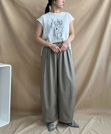 イラストプリントTシャツ 51879Y-2