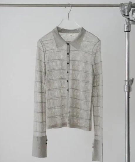 anuke アンヌーク Sheerborder Knit Shirts 62610513 本州送料無料！