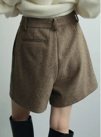 anuke (アンヌーク） Herringbone Short Pants 62520728
