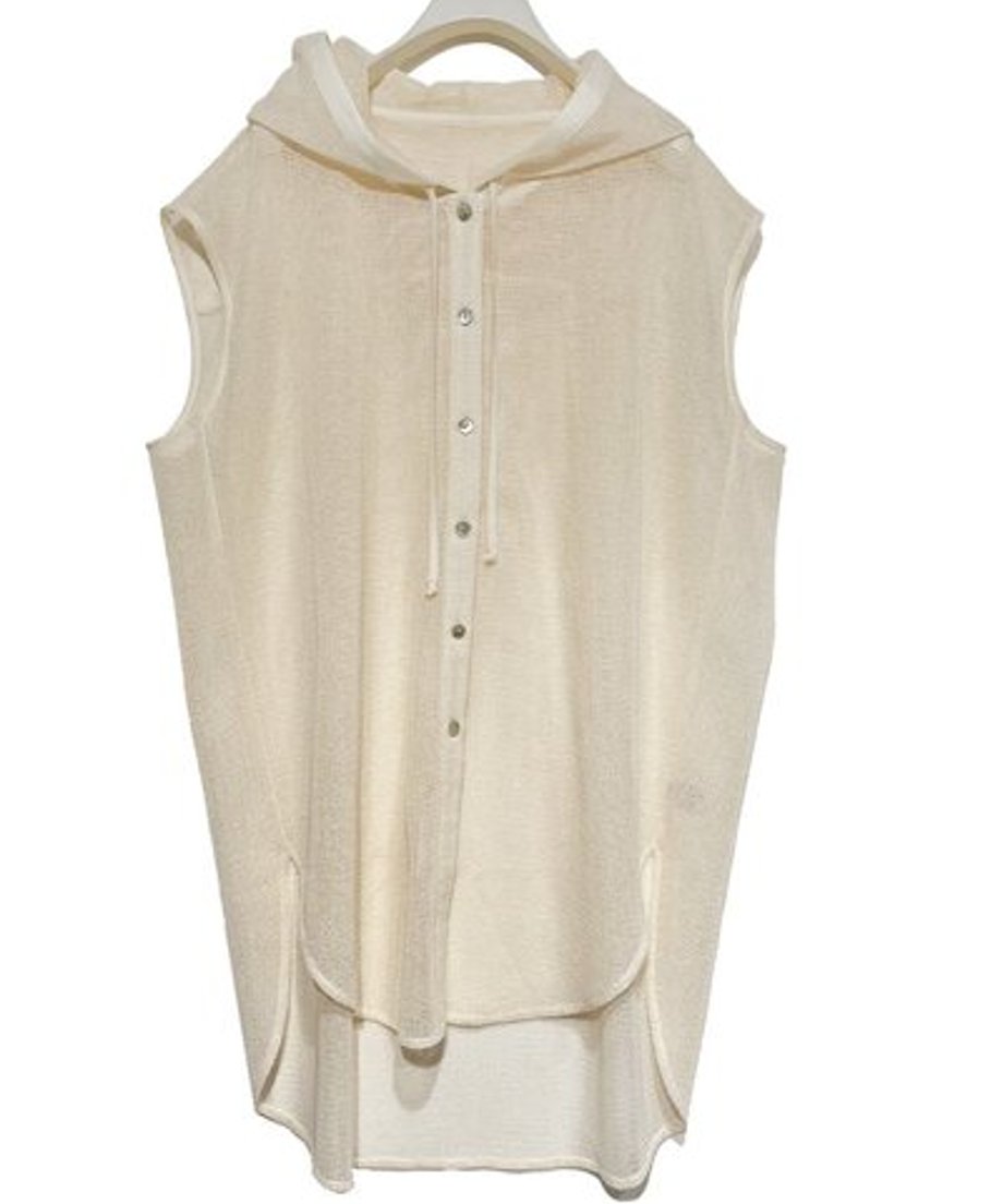 CHIGNON メッシュフーディチュニックシャツ CHIGNON メッシュフーディ