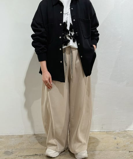 ダブルコードスウェットワイドパンツ 77638 2026NEWARIIVAL