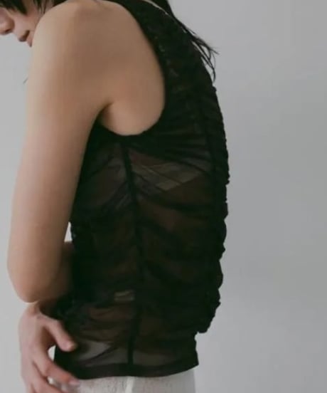 anuke アンヌーク Tulle Gather Tanktop 62610626 4月中旬～5月中旬発送予定